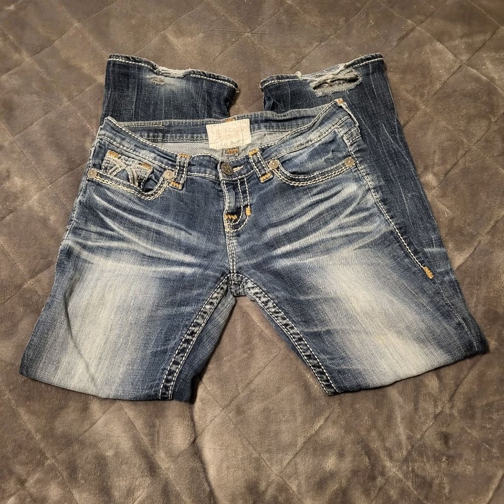 Big Star Vintage Collection Women's Liv Boot Jeans, Blue, 28R - Picture 1 of 11